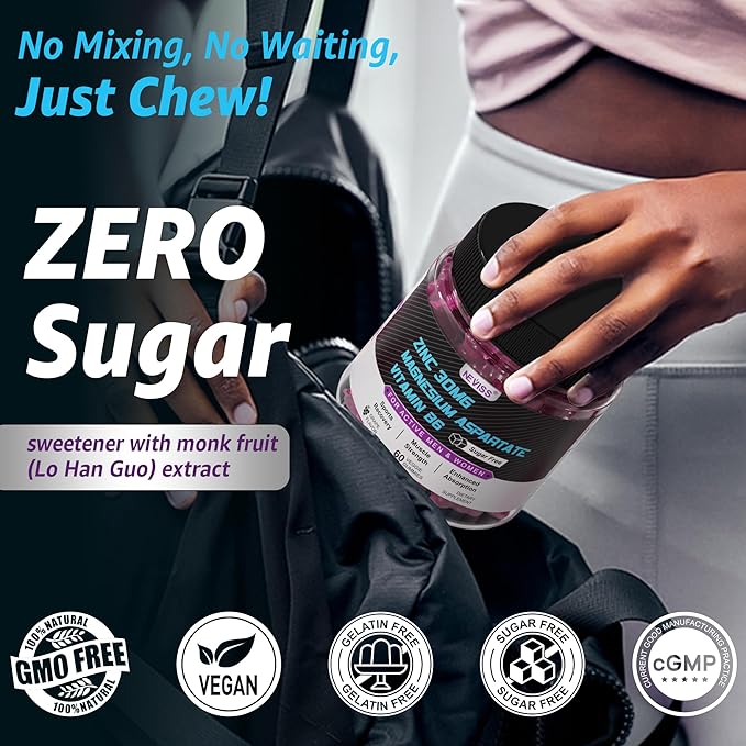 Iron Gummies with Zinc and Magnesium Supplement