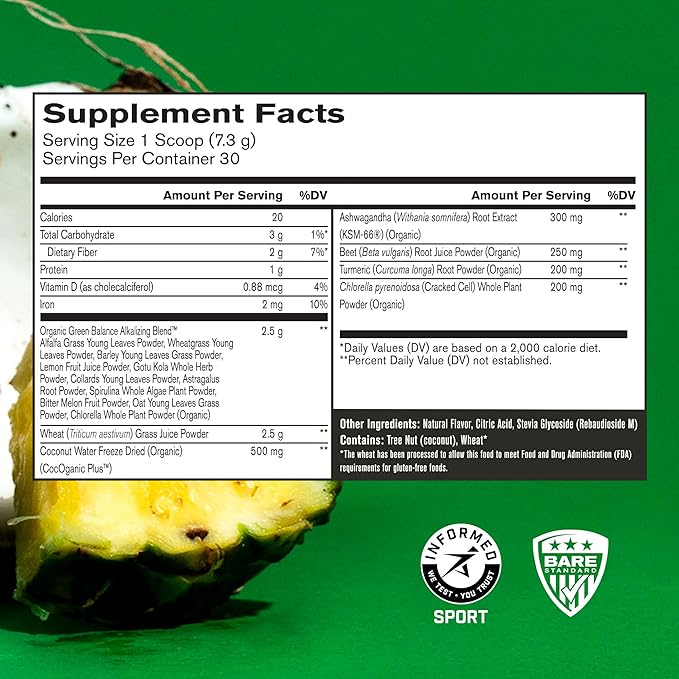 BARE PERFORMANCE NUTRITION BPN Creatine Monohydrate &amp Strong Greens Bundle