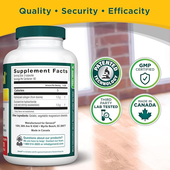 Genacol Glucosamine and Collagen Joint Supplement 270 Capsules