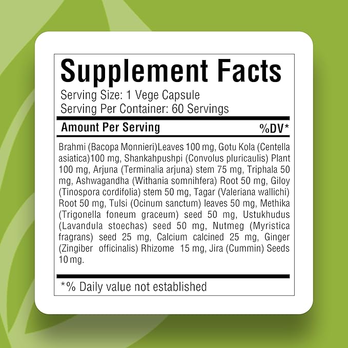 Herbsforever Sleep Ez (Sleep Ease) (Ayurvedic Herbal Formulation) for Relaxation of Mind Body and Assistance of Blissful Sleep Pattern 60 vege Capsules 800 mg Each Concentrated Extract