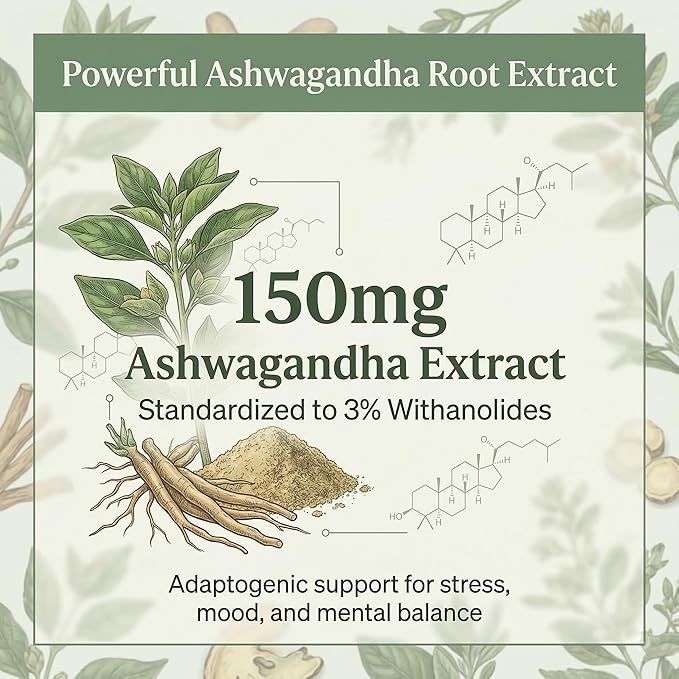 Ashwagandha Gummies with Ashwagandha Root Extract 60 Count Natural Stress Relief &amp Mood Support Vegan Non-GMO Gluten Free Herbal Supplement Pack of 1
