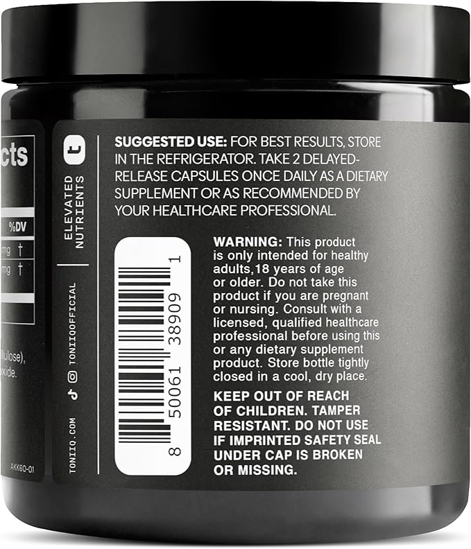 Toniiq Akkermansia Probiotic – 10 Billion TFU – Supports Gut Health &amp GLP-1 Activity