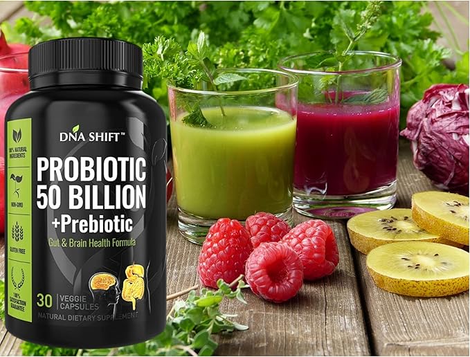 Probiotics for Women and Men - 11 strains - 50 Billion CFU - Probiotic Supplement for Digestive Health - Gut Health - Supports Constipation Diarrhea Gas &amp Bloating - 30ct