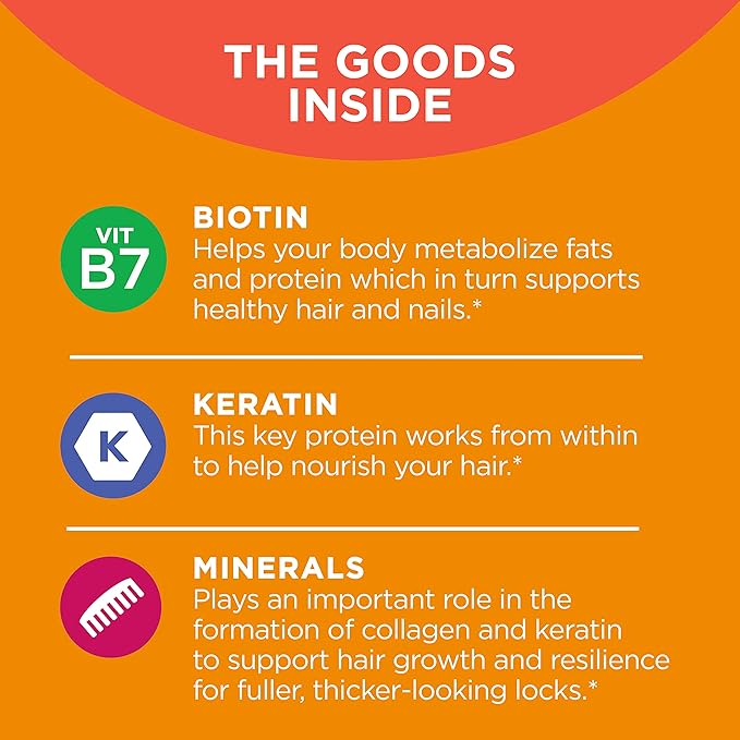 OLLY Ultra Strength Hair Softgels Supports Hair Health Biotin Keratin &amp Probiotic + Prebiotic Gummy Digestive Support and Gut Health