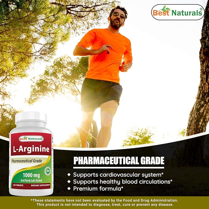 Best Naturals L-Arginine 1000 mg &amp CoQ10 600 mg