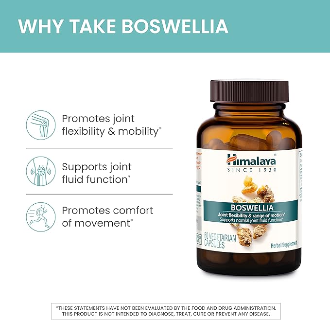Himalaya Boswellia Joint Support for Mobility and Flexibility Promotes Tissue Preservation 250 mg 240 Capsules