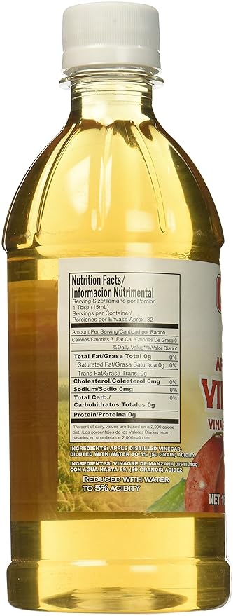 FARAON Vinegar Apple Cider 16 Ounce (Pack of 12)