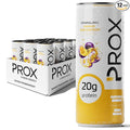 PROX Hybrid Energy Drink with 20g Protein Zero Sugar 200mg Natural Caffeine 90 Calories 12 Pack (Mango Passionfruit)