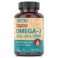 DEVA Nutrition Vegan Omega-3 DHA-EPA from Micro Algae Delayed Release 90 Vegan Capsules 1-Pack
