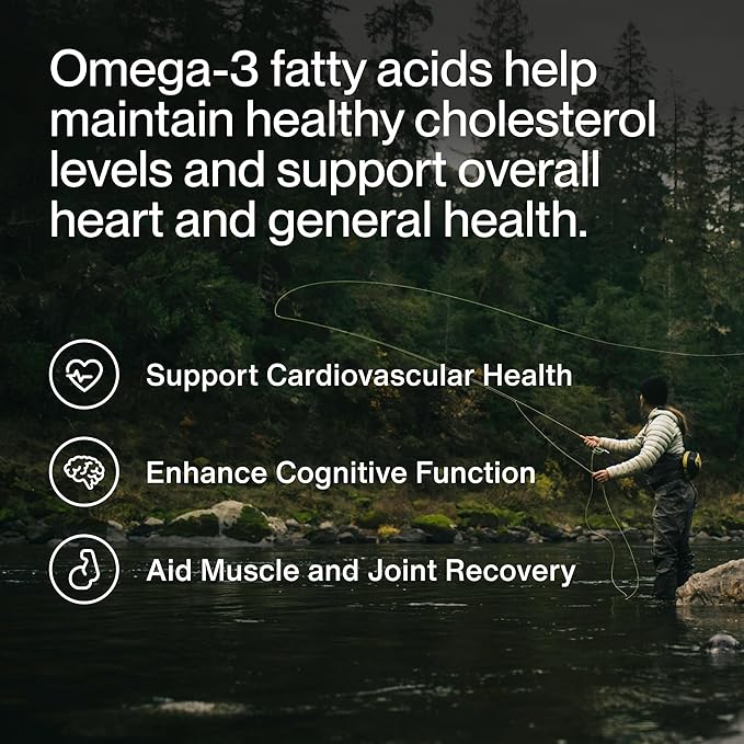 Momentous Omega-3 Fish Oil - High-Potency EPA &amp DHA Supplement for Men &amp Women - Supports Heart Joint &amp Brain Health - NSF Certified for Sport - Non-GMO - Gluten-Free - 1600 mg - 30 Ser