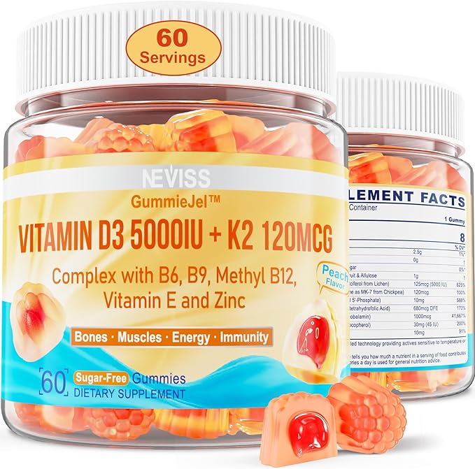 NEVISS Bundle - Women&ampMen 50+ Multivitamin 1 Pack + D3 5000IU K2 120mcg