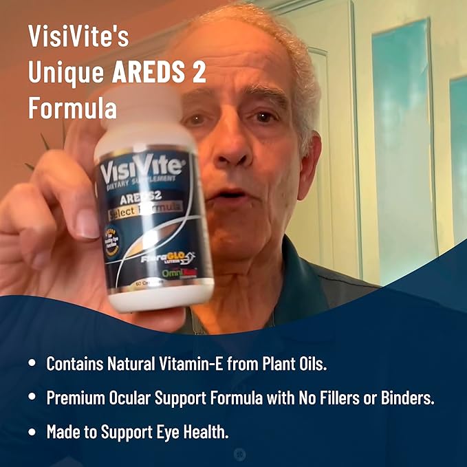AREDS 2 Select Eye Vitamins for Macular Support - Vitamins for Eyes with Zeaxanthin Plus Lutein Macular Supplement - Premium Macular Health Formula - Eye Supplements - 60 Capsules - (Pack of 3)