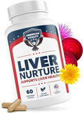 Liver Nurture - Liver Supplement Formula with Milk Thistle Artichoke Dandelion Beet Root Turmeric &amp More - Liver Support Supplements - 60 Capsules