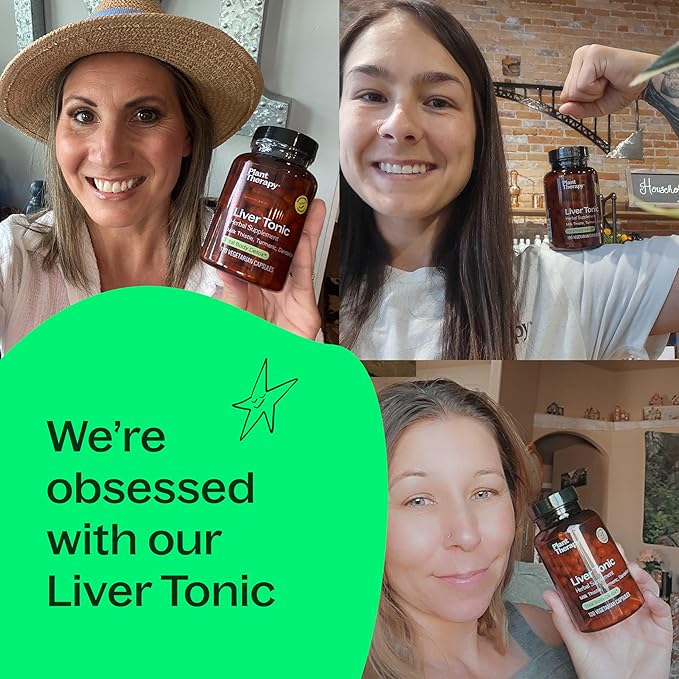 Plant Therapy Liver Tonic Herbal Supplement Capsules Supports Liver Function Detoxifying for Optimal Health Naturally Boosts Energy Levels 120 Vegetarian Capsules (4 month supply) Made in the USA