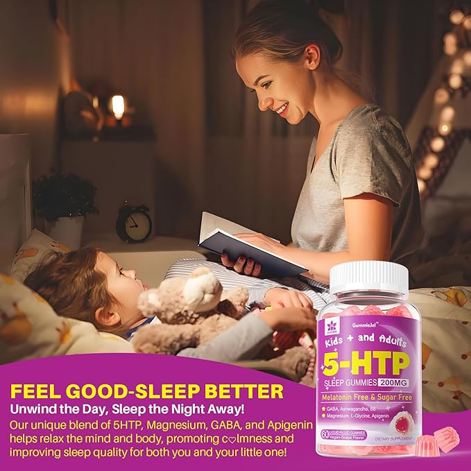 5HTP Gummies with Magnesium Glycinate + Kids Sleep Gummies - Magnesium Glycinate Gummies