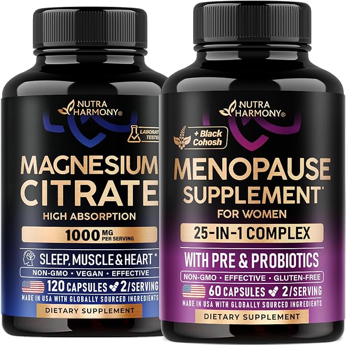 Magnesium Citrate &amp Menopause Supplement