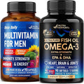 NUTRAHARMONY Multivitamins for Men Capsules &amp Omega 3 Fish Oil Softgels