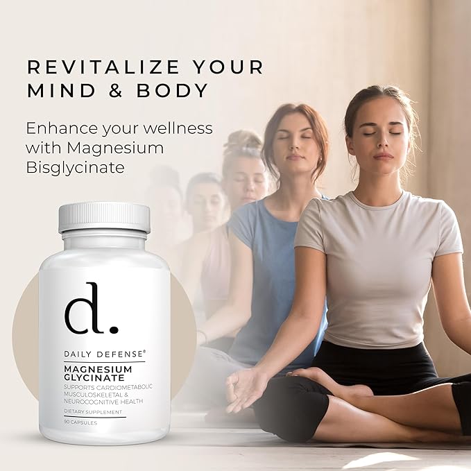 Magnesium Glycinate 200mg – Chelated Magnesium Bisglycinate for Muscle Relaxation Restful Sleep Heart Health &amp Metabolism Support – 90 Capsules Made in USA