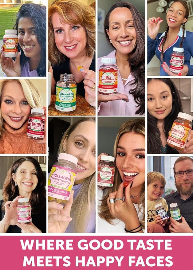 Lunakai USA Made Collagen Gummies for Women &amp Men Over 50 Biotin &amp Vitamin C Supports Skin Elasticity Hair &amp Nail Strength Joint Support 60ct