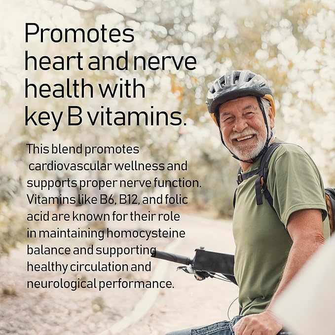 NANOWELL B Complex Premium(12BOXES) - Full Spectrum of B Vitamins for Energy Heart &amp Immune Support - B-Complex Supplement with Adaptogens - 60 Capsules 60-Day Supply X12