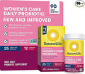 Renew Life Ultimate Flora Women's Care Probiotic 25 Billion CFU 90 Capsules (Package May Vary)