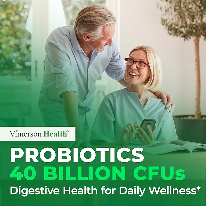 Probiotics for Women &amp Men with Prebiotics - 40 Billion CFU Probiotics for Digestive Health Gut Health &amp Immune Support Supplement - Lactobacillus Acidophilus Probiotic - Vegetarian Soy &amp