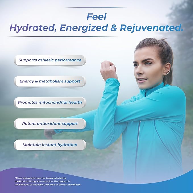Wellness Extract H2 Molecular Hydrogen Water Tablets with effervescent Technology for Healthy Hydration Optimal Energy and Metabolism Support 8 PPM. (60 Unflavored)