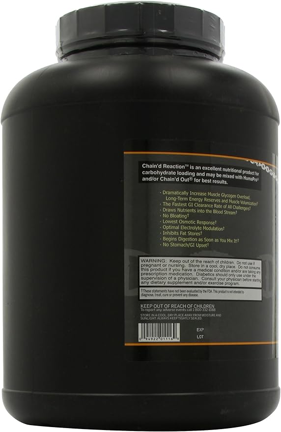 Chain'd Reaction Nutrition Supplement Unflavored 4.85 Pound
