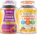 NEVISS Fiber Gummies for Adults &amp Probiotics for Kids Teen + Veggie &amp Fruit Fiber Gummies