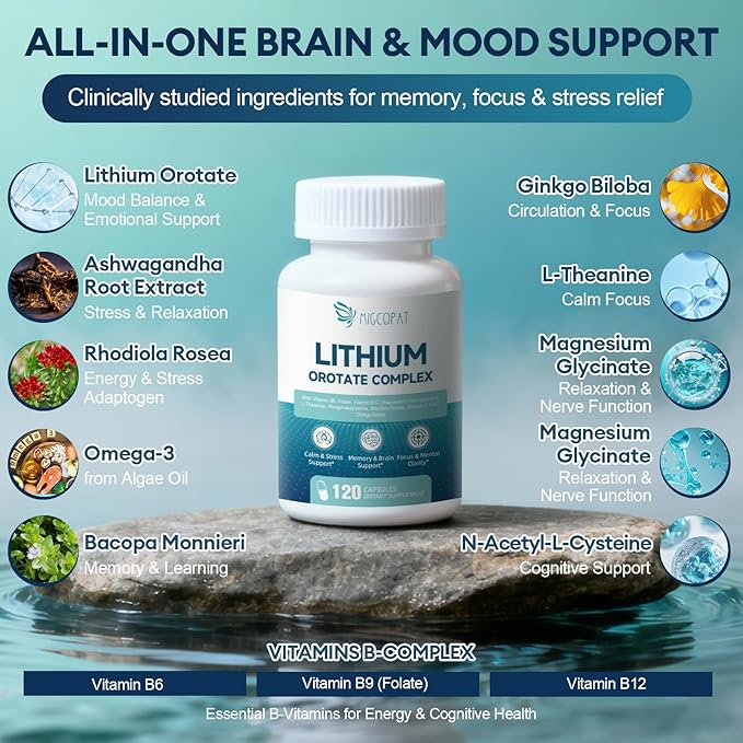 Men’s Multivitamin Gummies + Lithium Orotate Complex 2 Pack Bundle