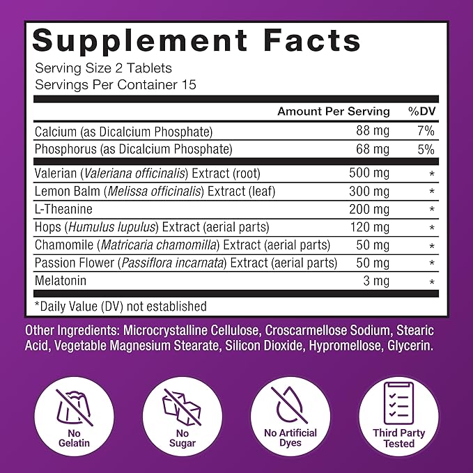 Force Factor Somnapure 3-Pack Sleep Support for Adults for Occasional Sleeplessness with Melatonin &amp Valerian Non-Habit-Forming Sleeping Pills Fall Asleep Faster Wake Up Refreshed 90 Tablets
