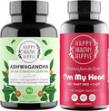 Happy Healthy Hippie Red Yeast Rice with CoQ10 Supplement &amp Organic Ashwagandha Capsules