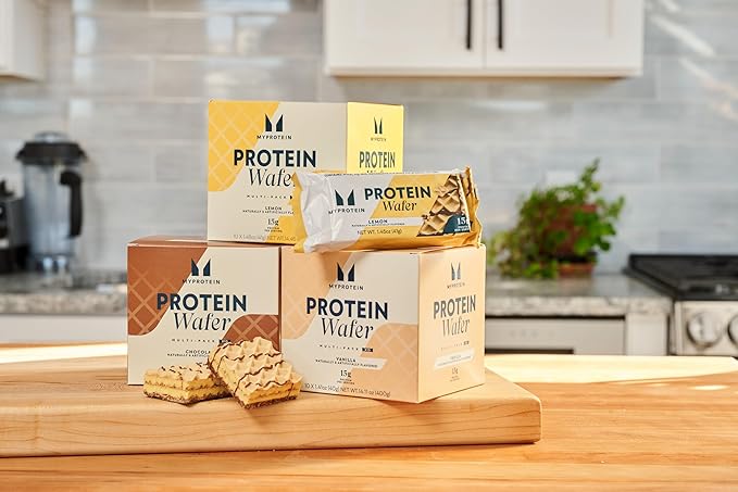 Myprotein Protein Bars Crispy Protein Wafers 15g High Protein Snacks Box of 10 Chocolate Wafers Packs Milk &amp Whey Protein Isolate Light &amp Crunchy