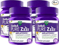 ZzzQuil Pure Zzzs Melatonin Sleep Aid Gummies with Lavender Valerian Root and Chamomile Natural Wildberry Vanilla Flavor Non-Habit Forming Drug-Free 24 Gummies (Pack of 4)