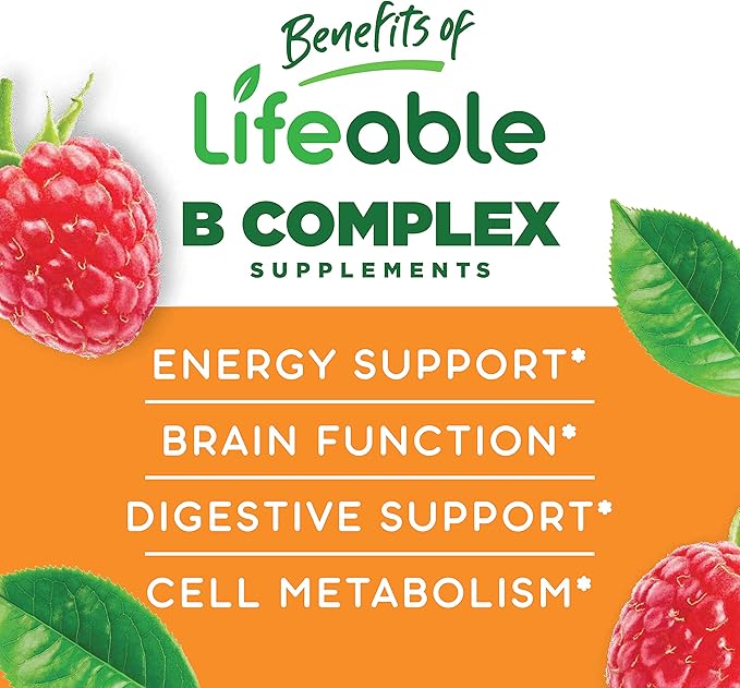 Lifeable Zinc Kids + B Complex Kids Gummies Bundle - Great Tasting Vitamin Supplement Gluten Free GMO Free Chewable Gummy