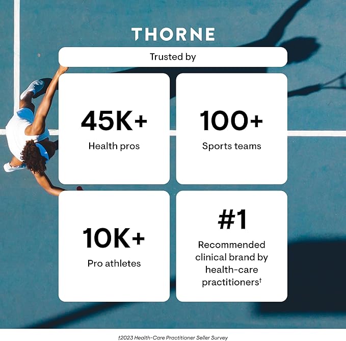 THORNE - Basic Nutrients 2/Day - Comprehensive Daily Multivitamin with Optimal Bioavailability - Vitamin and Mineral Formula - Gluten Dairy &amp Soy-Free - 120 Capsules - 60 Servings