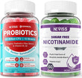 NEVISS Sugar Free Nicotinamide 500mg Gummies + Sugar Free Probiotics Gummies