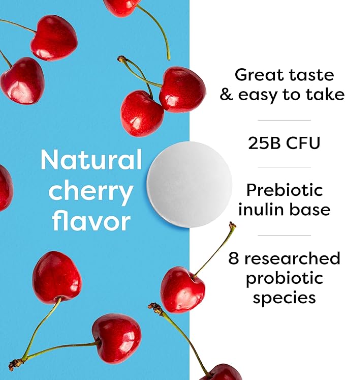 Klaire Labs SFI Health Ther-Biotic Kids Chewable Probiotic - GI Health + Immune Support for Kids - Chewable 25b CFU Lactobacillus + Bifidobacterium - Hypoallergenic Dairy-Free (60 Tablets / 2 Pack)