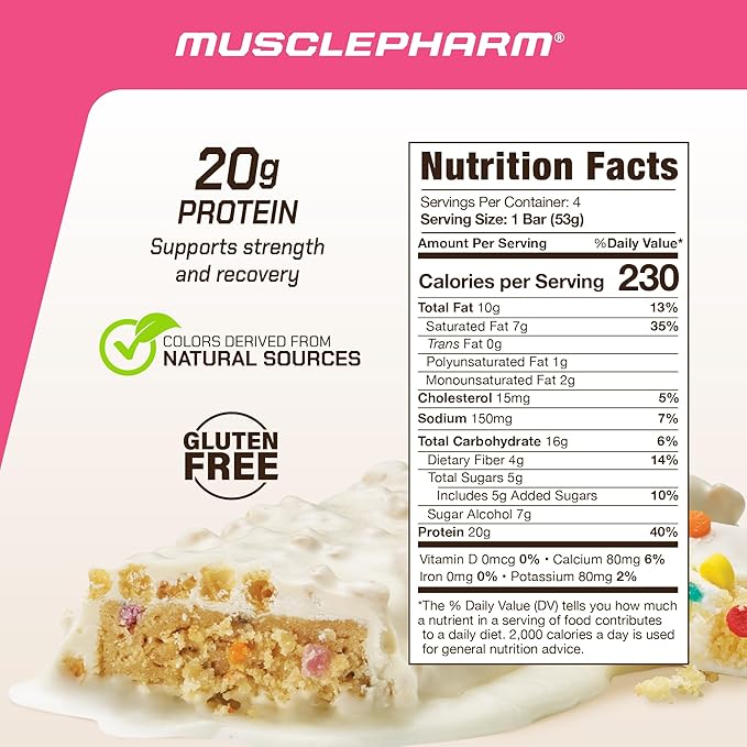 MusclePharm Combat Ready &amp Combat Sport Protein Bar Bundle: Confetti Cake &amp Chocolate Cake Flavor