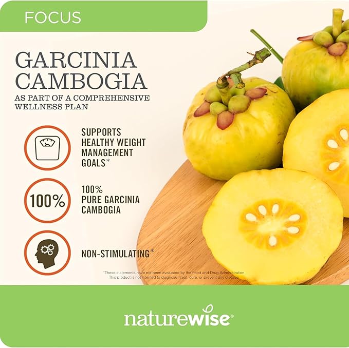 NatureWise [1] Garcinia Cambogia - 60% HCA - Vegan Non-GMO - 90 Capsules[1-3 Month Supply] + [1] NighttimeSlim- Cayenne Green Coffee Bean GABA - 60 Capsules[30-Day Supply]