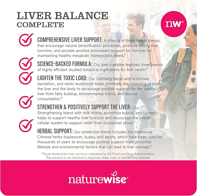 NatureWise [1] Ashwagandha for Stress + GABA &amp L-Theanine - 60 Capsules[30-Day Supply] + [1] Liver Balance - Milk Thistle Dandelion Turmeric - 60 Capsules[30-Day Supply]