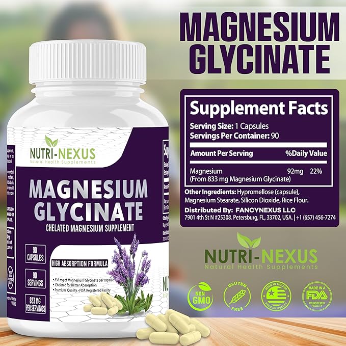Ultra Joint Flex with Glucosamine/Chondroitin/Turmeric + Magnesium Glycinate — 2-Bottle Bundle 90 Capsules Each