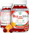 Lunakai USA Made Vitamin B12 Gummies for Adults 50+ Non-GMO B12 for Energy &amp Vitality Boost Delicious Orange Flavor 60ct