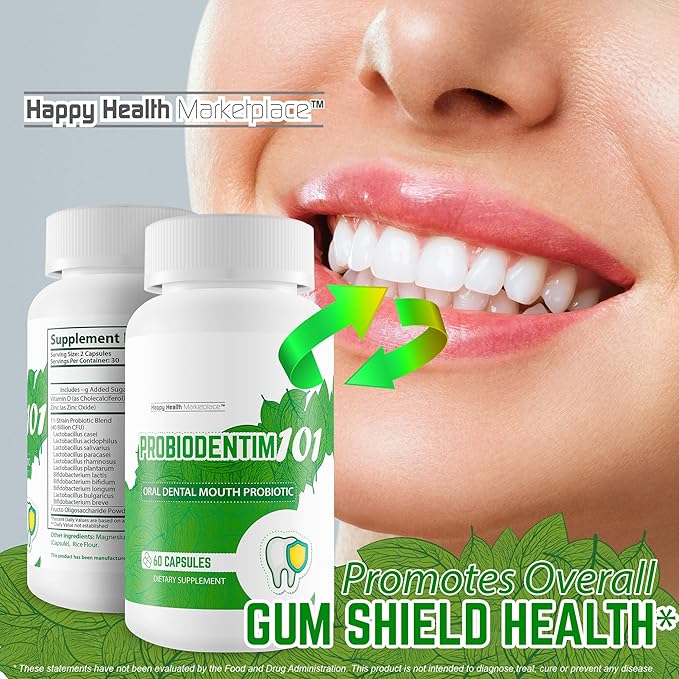 Probio Dentim 101 Oral Probiotics for Teeth and Gums - Pro Dental Probiotics for Oral and Dental Health - Mouth Probiotic Teeth Probiotic - Healthy Prodentim101 Oralbiotics Now - Oral Health Biotics