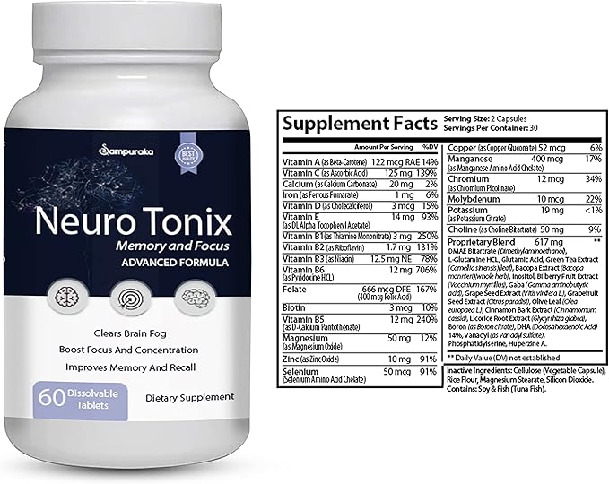NeuroTonix Support Healthy Memory