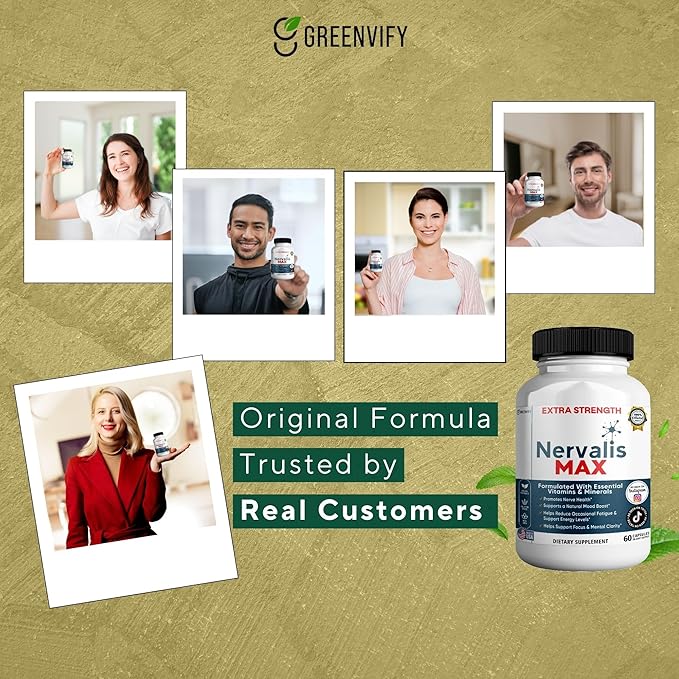 Nervalis MAX Extra Strength Nerve Health Support 60 Capsules 30-Day Supply (3)