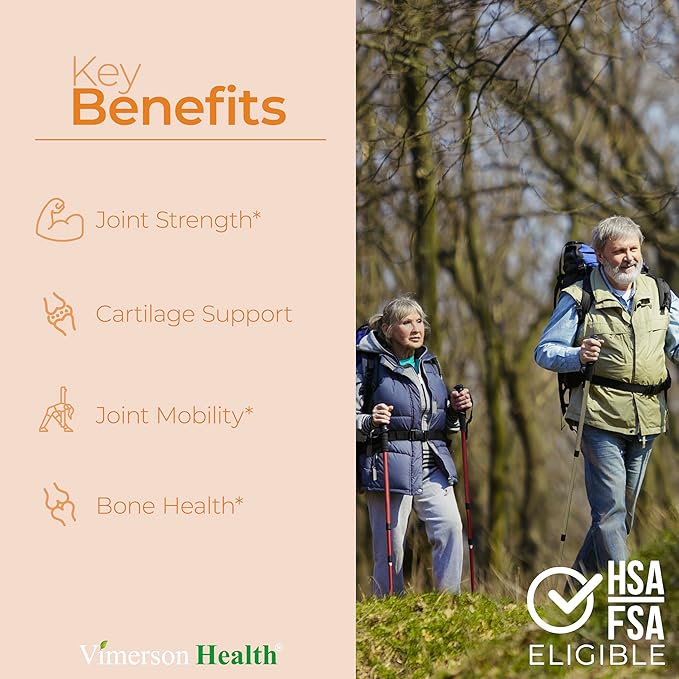Glucosamine Chondroitin MSM Joint Support Supplement &amp High Potency MSM Supplement (2000mg per Serving) for Cartilage &amp Joint Health