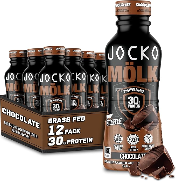 Jocko Fuel 2 Pack Bundle - Chocolate MOLK Protein Powder &amp RTD Protein Shake