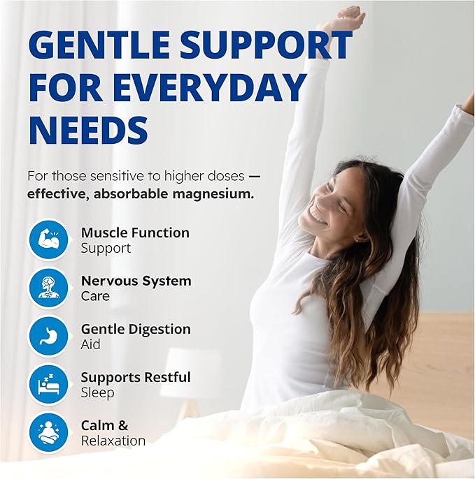 CanPrev Magnesium Biglycinate Chelated 80mg Ultra Gentle 120 V-Caps 120-Day Supply - Support Muscle Function Bone Strength &amp Relaxation Pure Magnesium Bisglycinate Formula Promote Comfort &amp