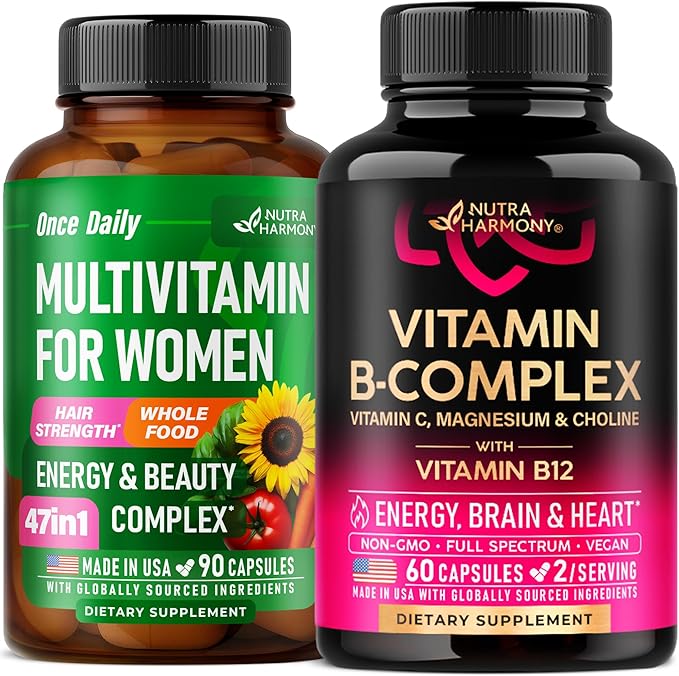 NUTRAHARMONY Vitamin B Complex &amp Multivitamins for Women